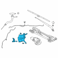 OEM Nissan Tank Assy-Windshield Washer Diagram - 28910-5SA0A