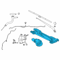 OEM 2022 Nissan Leaf Drive Assy-Windshield Wiper Diagram - 28800-3NF0A