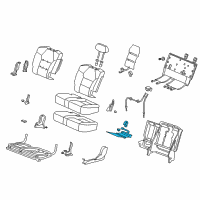 OEM 2012 Acura MDX Heater, Middle Seat Cushion (L) Diagram - 81734-STX-A21