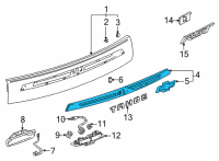 OEM 2022 Chevrolet Suburban Applique Diagram - 84742604