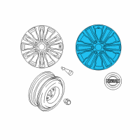 OEM Nissan Armada Aluminum Wheel Diagram - D0C00-6JG0A