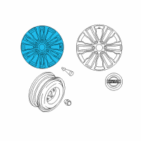 OEM 2017 Nissan Armada Wheel-Aluminum Diagram - D0C00-5ZW1A