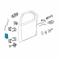 OEM 2004 Chevrolet Trailblazer Lock Diagram - 15110507