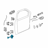 OEM 2008 Chevrolet Trailblazer Door Check Diagram - 15929399