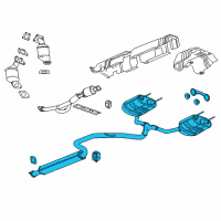 OEM 2017 Buick LaCrosse Muffler & Pipe Diagram - 84282476