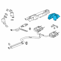 OEM 2017 Buick LaCrosse Heat Shield Diagram - 84164419