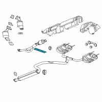 OEM Buick LaCrosse Front Pipe Hanger Diagram - 23456219
