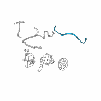 OEM 2008 Chevrolet Impala Pressure Hose Diagram - 15291019