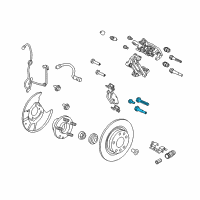 OEM 2012 Ford Fusion Caliper Mount Kit Diagram - 6U2Z-2386-A