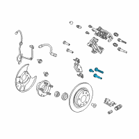 OEM Mercury Milan Caliper Mount Kit Diagram - 6U2Z-2386-A