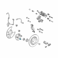 OEM 2008 Lincoln MKZ Wheel Bolt Diagram - AE5Z-1107-A