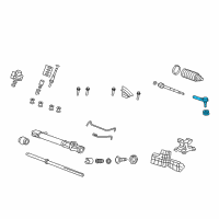 OEM 2011 Honda CR-Z End, Tie Rod Diagram - 53540-SWA-A02