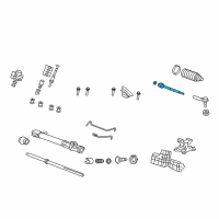 OEM Honda CR-V End Set, Rack Diagram - 53010-SWA-A01