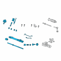 OEM 2007 Honda CR-V Rack, Power Steering Diagram - 53601-SXS-A01