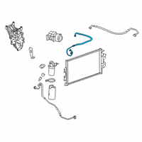 OEM 2010 Chevrolet Express 3500 AC Hose Diagram - 25918384