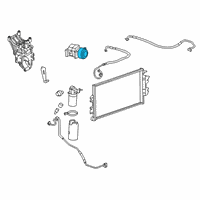 OEM GMC Sierra 1500 Clutch & Pulley Diagram - 88891576