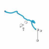 OEM 2012 Ford Transit Connect Stabilizer Bar Diagram - 2T1Z-5482-A