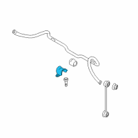 OEM 2010 Ford Transit Connect Stabilizer Bar Bracket Diagram - 2T1Z-5486-A