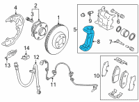 OEM 2015 Scion FR-S Caliper Support Diagram - SU003-00573