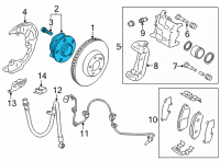 OEM Toyota GR86 Hub Assembly Diagram - SU003-08847