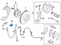 OEM Brake Hose Retainer Diagram - SU003-00524