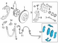 OEM 2022 Toyota GR86 Brake Pads Diagram - SU003-10626