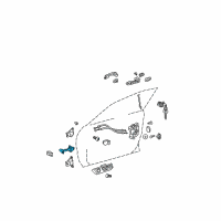 OEM Lexus Check Assy, Front Door, RH Diagram - 68610-33060