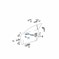 OEM Lexus ES330 Cable Assy, Front Door Lock Remote Control Diagram - 69710-33050