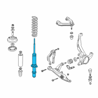 OEM 1999 Honda CR-V Shock Absorber Unit, Front Diagram - 51605-S10-A01