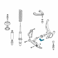 OEM 1996 Honda Civic Bracket, Passenger Side Compliance Bush Diagram - 51393-S04-000