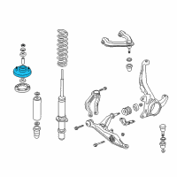 OEM 2001 Honda CR-V Base, Damper Mount Diagram - 51675-S10-004