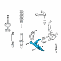 OEM 1999 Honda CR-V Arm Assembly, Right Front (Lower) Diagram - 51350-S10-A00