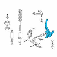 OEM 1999 Honda Civic Knuckle, Right Front (Abs) Diagram - 51210-S04-N10