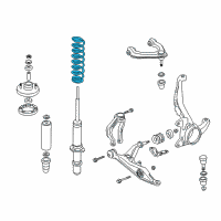 OEM 1999 Honda CR-V Spring, Front Diagram - 51401-S10-A22