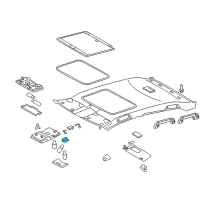 OEM 2010 Toyota Avalon Sunroof Switch Diagram - 84862-AA030-B0