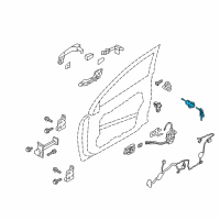 OEM Hyundai Door Key Sub Set, Left Diagram - 81970-3SA00