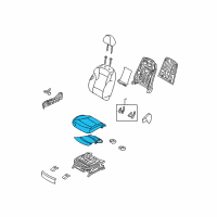 OEM 2012 Hyundai Sonata Cushion Assembly-Front Seat, Passenger Diagram - 88201-4R000-Y5S