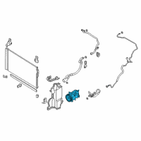 OEM 2014 Infiniti Q50 Compressor-Air Conditioner Diagram - 92600-4GB0B