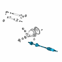 OEM 2002 Ford Thunderbird Axle Shafts Diagram - 1W6Z-4K138-AA