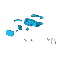 OEM Ford Explorer Mirror Outside Diagram - GB5Z-17682-BCPTM