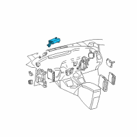 OEM 2014 Toyota Prius Plug-In Control Module Diagram - 89650-47472