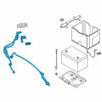 OEM 2019 Infiniti Q70 Cable Assembly-Battery To STARTOR Motor Diagram - 24105-1MA1A