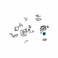 OEM Toyota FJ Cruiser Blower Motor Diagram - 87103-35100
