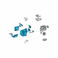 OEM Toyota Evaporator Assembly Diagram - 87050-35060