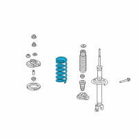 OEM 2012 Honda Accord Spring, Rear Diagram - 52441-TE0-A02