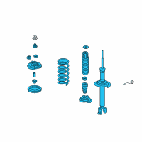 OEM 2011 Honda Accord Shock Absorber Assembly, Right Rear Diagram - 52610-TE0-A03