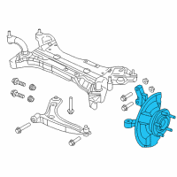 OEM Jeep Front Knuckle And Hub Diagram - 68088535AD