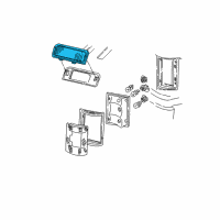 OEM Ford E-350 Super Duty High Mount Lamp Diagram - XC2Z-13A613-AA