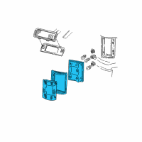 OEM 1993 Ford E-150 Econoline Club Wagon Combo Lamp Assembly Diagram - F2UZ-13404-A