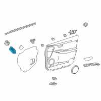 OEM Lexus NX300h Master Switch Assembly Diagram - 84040-78030